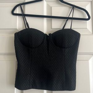 Love Bonito Shiloh Padded Tweed Bustier Top